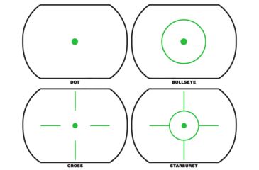 Image of NcSTAR Dual Illumination Multi Reticle Reflex Sight, Black w/ 7 Position Rheostat - D4RGB