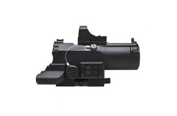 Image of NcSTAR Eco 4X34 Prismatic Scope w/Ddab/Urban Tactical Ret/Blue Illumination/Green Laser w/White/Red Nav Lights, Black, VECO434QRBR-A