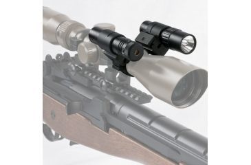 Image of NcSTAR Flashlight &amp; Green Laser Combo - In Use ASFLG30