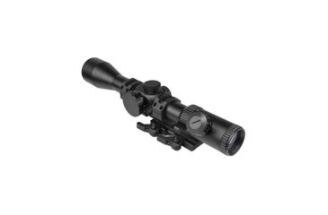 Image of NcSTAR Full Size Rifle Scope, 4-16x44mm, 30mm Tube, Illuminated P4 Sniper Glass Etched Reticle w/ Cantilever Scope Mount, Black, SEEFP41644GSPR-A