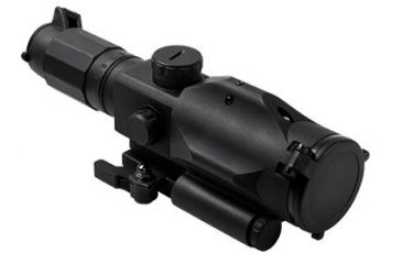 Image of NcSTAR GEN3 SRT 3-9x Rubber Armored P4 Sniper Rifle Scope w/ Green Laser, Black, VSRTP3940GV3