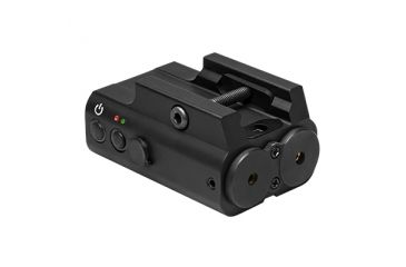 Image of NCSTAR Green and Red Laser Sight with Rail Mount, Black, APXLRGB