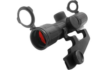 Image of NcSTAR Illuminated Compact Rifle Scope - 4x30E Ill. Red Green Rubber Mini 14 Scope Rings SEECRMQ430R Rifle Scope