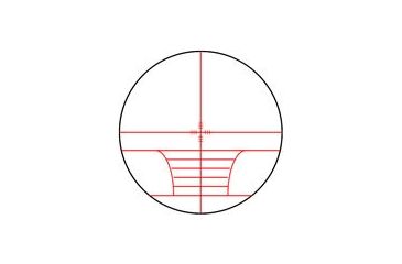 Image of NcSTAR Illuminated Compact Rifle Scope - 4x30E Ill. Rubber Rangefinder Scope / Rings SECRR430R Rifle Scope