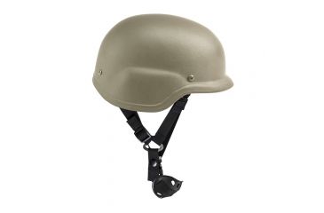 Image of NcSTAR Level IIIA Ballistic Helmet w/Carry Case, Tan, Large, BPHLT