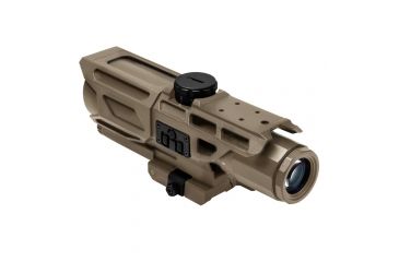 Image of NcSTAR MARK III Gen3 Tactical 3-9x40 Mil Dot Rifle Scope,Mil Dot Reticle,Red/Blue Illimination,Green Lens, Tan, VSTM3940GV3T