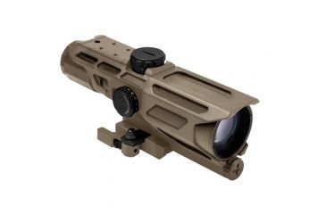 Image of NcSTAR MARK III Gen3 Tactical 3-9x40 Mil Dot Rifle Scope,Mil Dot Reticle,Red/Blue Illimination,Green Lens, Tan, VSTM3940GV3T