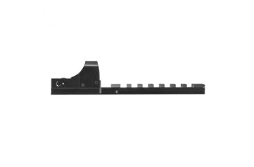 Image of Ncstar Moss 500/590 Shotgun Reciever Micro-Dot Base/Rail Mount/ With Green Micro-Dot Optic, BLACK MSHRMDMOSG