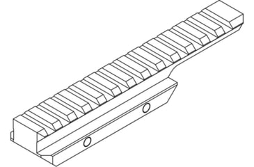 Image of NcSTAR Picatinny Riser, .625 Cantilever, Black, M1913RIS625C