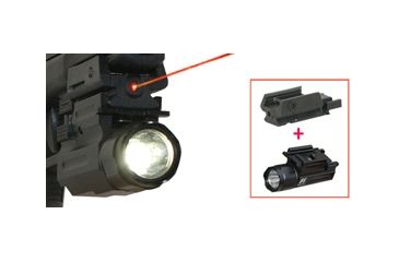 Image of NcStar Pistol Mount Laser and LED Flashlight Kit ATPFLS