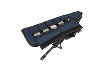 Image of NcSTAR Rifle Gun Case, Blue w/ Black Trim, 36 in L x 13 in H CVBL2907-36