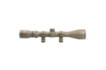 Image of NcSTAR Shooter I Series 3-9X40 Tan Scope/Blue Lens Weaver Rings, TAN SFB3940BT