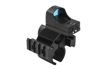 Image of NcSTAR Shotgun Barrel/Mag Tube Micro-Dot/Rail Mount, Black, Remington 870 MSHBDREMR