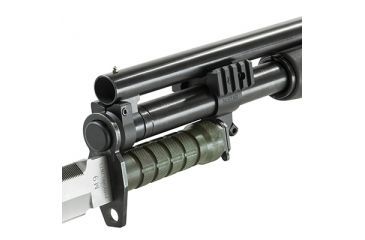 Image of NCSTAR Shotgun Rails and Bayonet Mount, Mossberg 500, Black MSHBAYMOS