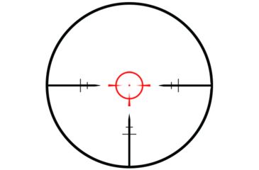 Image of NcSTAR STR Series Full-Size 1-6x24mm 30mm Tube Rifle Scope, Green/Red Illumination, Low Power Variable Reticle, Green Lens, Black, SEEFL1624G