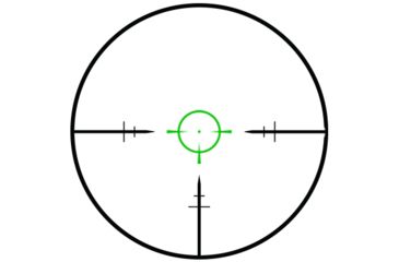 Image of NcSTAR STR Series Full-Size 1-6x24mm 30mm Tube Rifle Scope, Green/Red Illumination, Low Power Variable Reticle, Green Lens, Black, SEEFL1624G