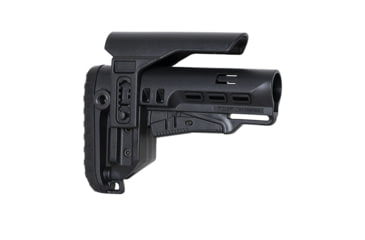 Image of VISM Tactical PCP52 Mil-Spec Stock Collapsible with Adjustable Cheekpiece, Black Synthetic, DLG-087-052
