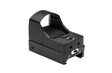 Image of NcSTAR Tactical Red Dot Sight, Black w/ On/Off Switch, Micro Green Dot Reflex Optic DDABG