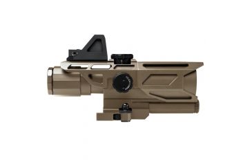 Image of NcSTAR Ultimate Sighting System Gen3 3-9x40 Rifle Scope,Red Micro Dot,Mil Dot Reticle,Red/Blue Illumination,Green Lens, Tan, VSTM3940GDV3T