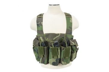 Image of NcSTAR Vism AK Chest Rig, Woodland Camo CVAKCR2921WC
