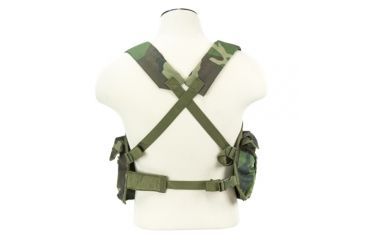 Image of NcSTAR Vism AK Chest Rig, Woodland Camo, CVAKCR2921WC