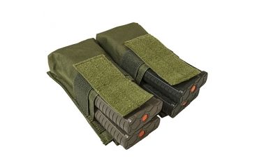 Image of NcSTAR Vism AR15/M4/AK Quad Magazine Pouch, Green CV5564MP2976G