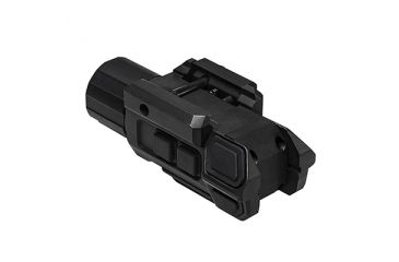 Image of VISM Pistol Flashlight w/ Strobe, CR123A, Green/White, 200 Lumens, Black, VAPFLSGV3