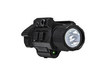 Image of VISM Pistol Flashlight w/ Strobe, CR123A, Green/White, 200 Lumens, Black, VAPFLSGV3
