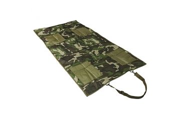 Image of NcSTAR Vism Roll Up Shooting Mat, Woodland Camo CVSHMR2957WC
