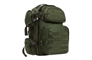 Image of NcSTAR VISM Tactical Backpack with 10 x 12in Level III+ Shooters Cut PE Hard Ballistic Plate, Green, BPCBG2911-A