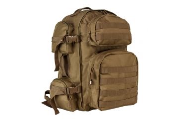 Image of NcSTAR VISM Tactical Backpack with 10 x 12in Level III+ Shooters Cut PE Hard Ballistic Plate, Tan, BPCBT2911-A