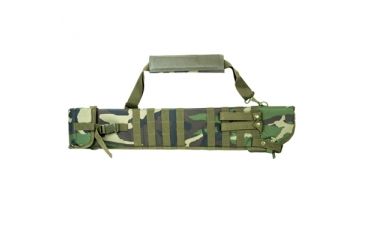 Image of NcSTAR Vism Tactical Shotgun Scabbard, Woodland Camo CVSCB2917WC