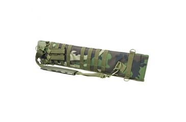 Image of NcSTAR Vism Tactical Shotgun Scabbard, Woodland Camo CVSCB2917WC