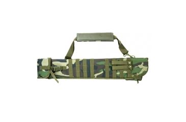 Image of NcSTAR Vism Tactical Shotgun Scabbard, Woodland Camo, CVSCB2917WC