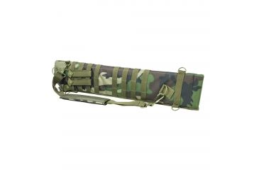 Image of NcSTAR Vism Tactical Shotgun Scabbard, Woodland Camo, CVSCB2917WC