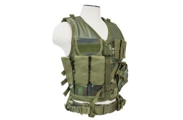 Image of NcSTAR Vism Tactical Vest, Woodland Camo, Medium - 2XL CTV2916WC
