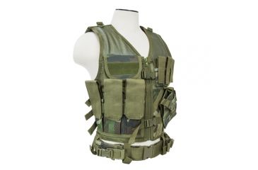 Image of NcSTAR Vism Tactical Vest, Woodland Camo, Medium - 2XL, CTV2916WC