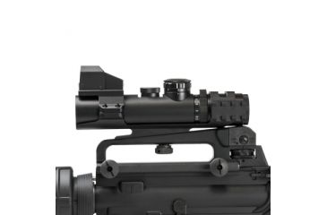 Image of NcSTAR XRS Series 2-7x32 Compact Scope w/ Modular Upper Scope Rings, Black, Blue Ill. Mil-Dot/Waver SECXRSM2732G