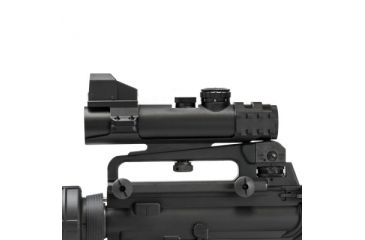 Image of NcSTAR XRS Series 4x32 Compact Scope w/ Modular Upper Scope Rings, Black, Blue Ill. P4 Sniper/Waver SECXRSP432G
