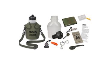 Image of NDuR Survival Canteen Kit w/Advanced Filter, Olive, 46oz., ND52065