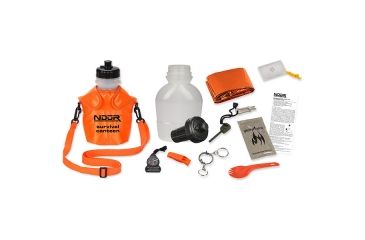 Image of NDuR Survival Canteen Kit w/Advanced Filter, Orange, 46oz., ND52067