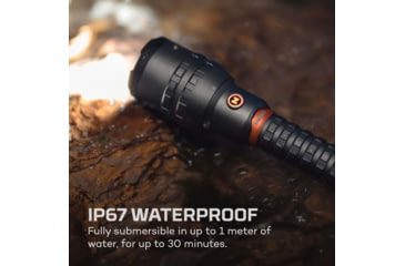 Image of Nebo 12K USB-C Rechargeable Flashlight w/ Power Bank, 12000 Lumens, Black, NEB-FLT-1007