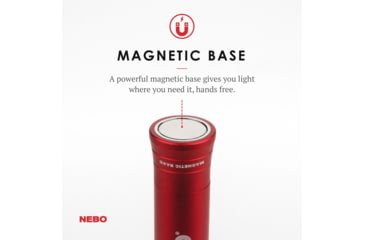 Image of Nebo Big Larry 2 COB LED Flashlight, AA, White/Red COB, 500 Lumens, Red, NEB-WLT-0002