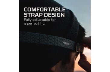 Image of Nebo EINSTEIN 500 Headlamp Li-ion 500 Lumens Headlamp, Black, NEB-HLP-0006