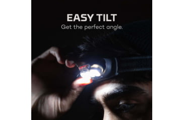 Image of Nebo EINSTEIN 500 Headlamp Li-ion 500 Lumens Headlamp, Black, NEB-HLP-0006