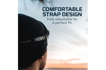 Image of Nebo EINSTEIN Li-ion 400 Lumens LED Headlamp, Black, NEB-HLP-0005