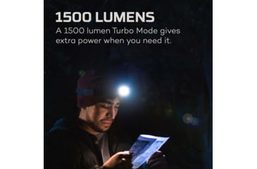 Image of Nebo EINSTEIN 1500 FLEX Li-ion 1500 Lumens LED Headlamp, Black, NEB-HLP-0008