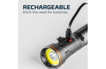 Image of Nebo Franklin Pivot Rechargeable Dual Work Light and Spot Light, 300 Lumens, Black, NEB-WLT-0023