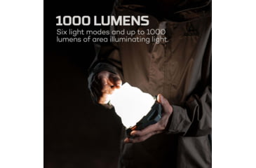 Image of Nebo Galileo AIR Powerful USB-C Rechargeable Collapsible Lantern, 1000 Lumens, Black/White, NEB-LTN-1003