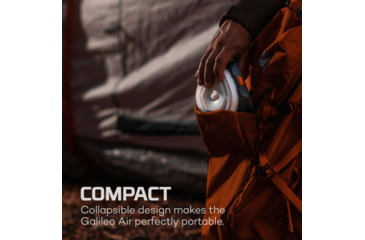 Image of Nebo Galileo AIR Powerful USB-C Rechargeable Collapsible Lantern, 1000 Lumens, Black/White, NEB-LTN-1003